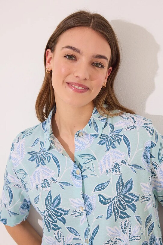 Odzież women'secret piżama bawełniana 3599177 turkusowy