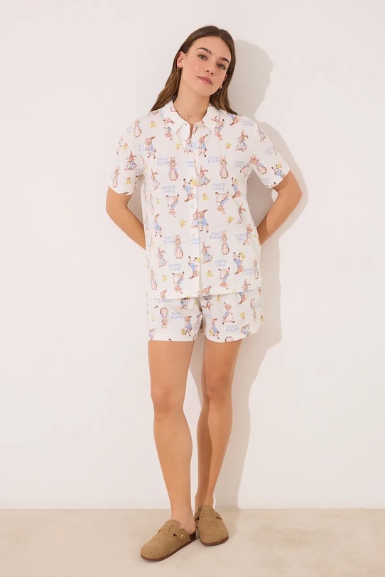 Pamučna pidžama women'secret 3139861 bež