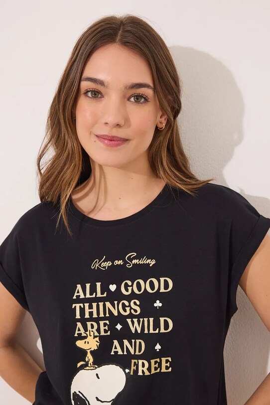 Oblečení Bavlněné pyžamo women'secret 3139872 černá