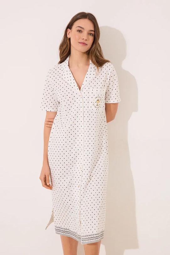 Pamučna spavaćica women'secret Planet friendly bež 4449088