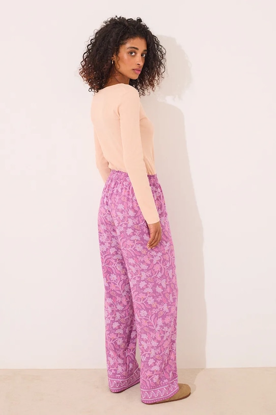 Îmbrăcăminte women'secret pantaloni de pijama 3709659 violet