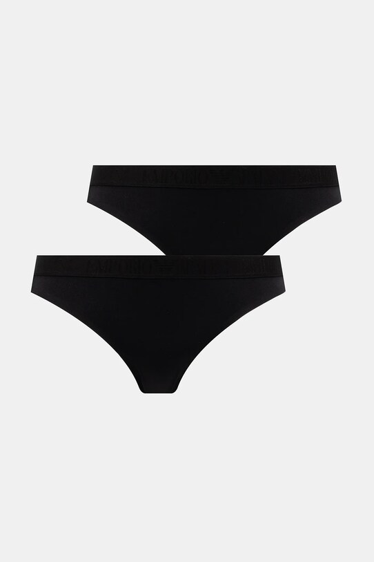 Emporio Armani Underwear figi 2-pack dzianina czarny EW000404.AF10891