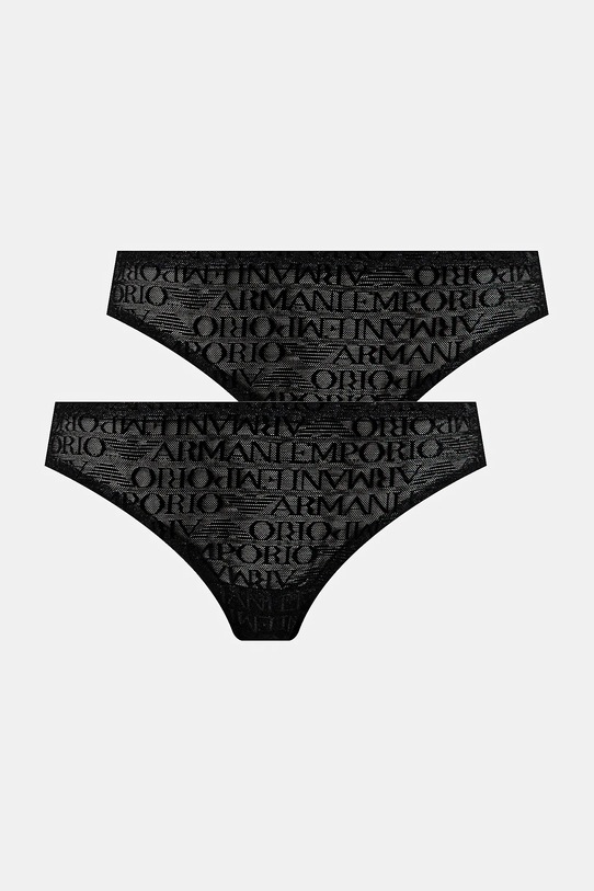 Бразиліани Emporio Armani Underwear 2-pack тканина чорний EW000402.AF10880