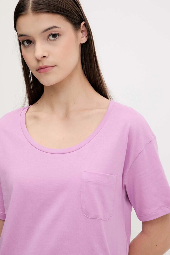 Îmbrăcăminte United Colors of Benetton tricou de pijama din bumbac 30963M07U violet