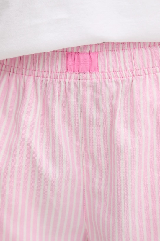 United Colors of Benetton pantaloni scurți de pijama din bumbac roz 4QFZ3900D