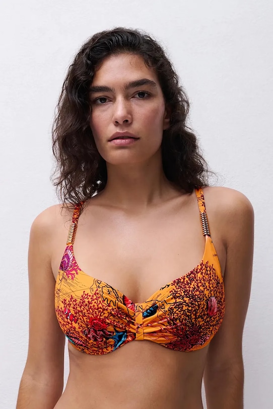 Chantelle biustonosz kąpielowy ICON C16VM0 pomarańczowy