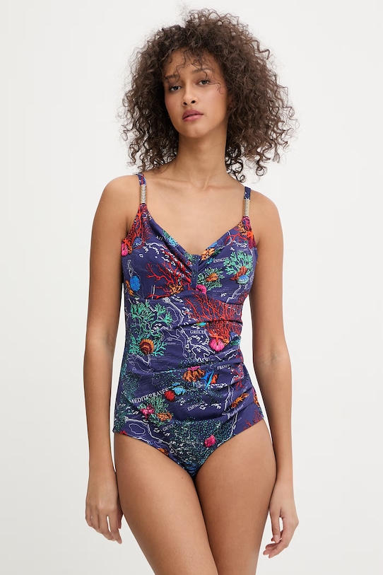 Chantelle jednoczęściowy strój kąpielowy ICON granatowy C16VR0