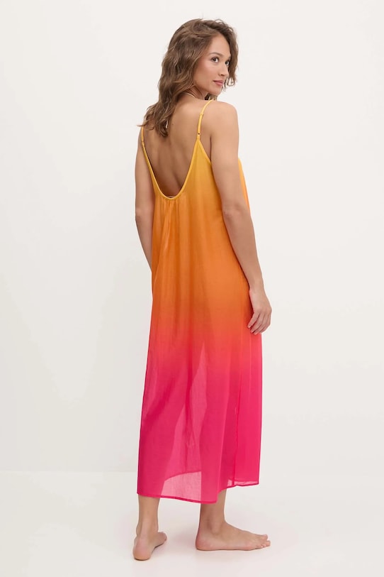 Дрехи Памучна плажна рокля Chantelle AURORA C16YW1 оранжев