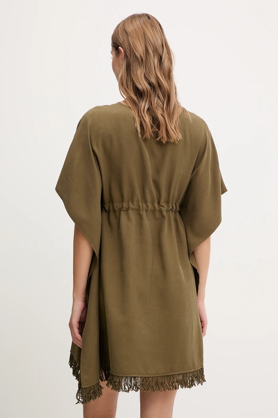 Oblečenie Plážové šaty s prímesou ľanu Sisley 6YOFW800S zelená