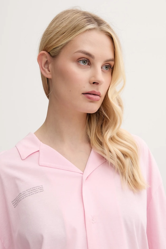 Pamučna pidžama Pangaia 10002463 roza