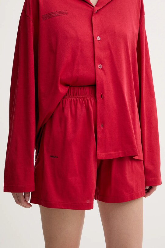 Pangaia pijamale de bumbac rosu 10002463