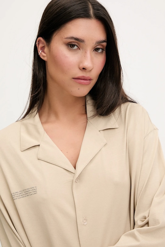 Pangaia pijamale de bumbac bej 10002463