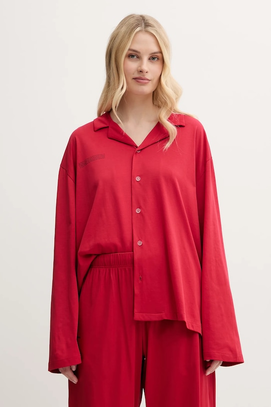 Odzież Pangaia piżama bawełniana 10002462. czerwony