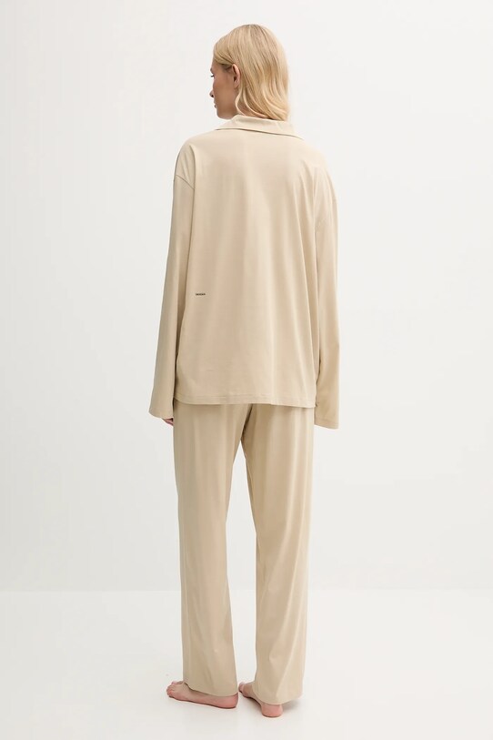 Pangaia pijamale de bumbac 10002462. bej SS25