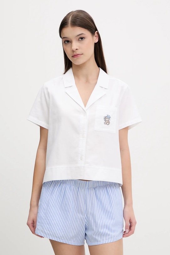 Bombažne pižama kratke hlače Hollister Co. KI346.5048.214 modra SS25