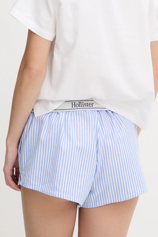Îmbrăcăminte Hollister Co. pantaloni scurți de pijama din bumbac KI346.5048.214 albastru