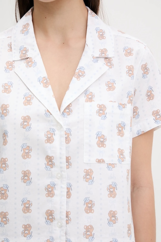 Hollister Co. cămașă de pijama din bumbac alb KI346.5055.108