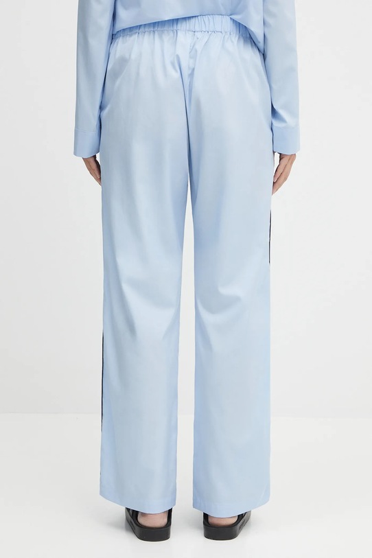 Odzież Sporty & Rich spodnie piżamowe bawełniane Vendome Pyjama PA046602231BL90 niebieski