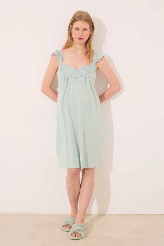 Noční košilka women'secret pletenina zelená 3639172