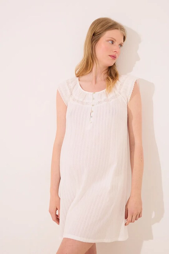 Bavlněná noční košile women'secret 3639173 béžová SS25