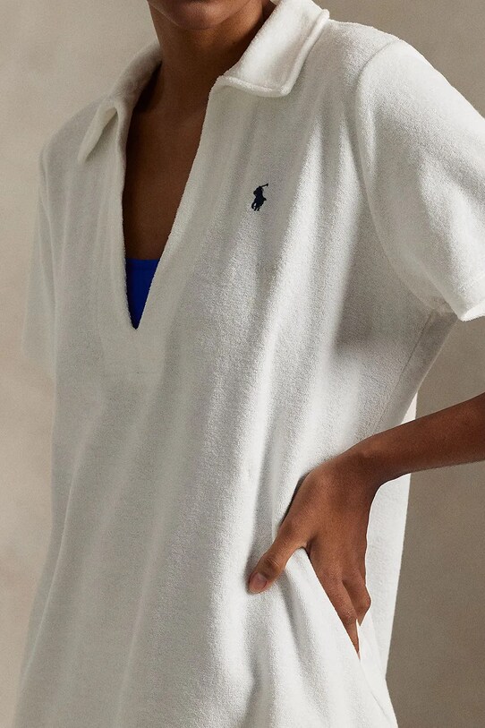 Îmbrăcăminte Polo Ralph Lauren rochie de plajă 21554572 alb