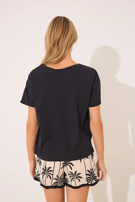 women'secret pijamale de bumbac Mickey Mouse negru 3139895