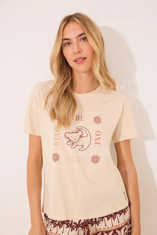 women'secret pijamale de bumbac The Lion King 3139893 bej SS25