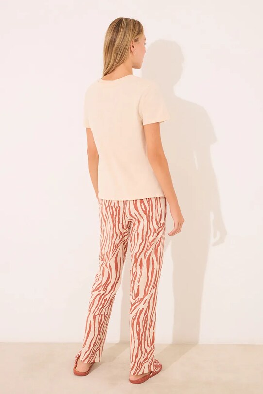 Bavlnené pyžamo women'secret The Lion King 3139907 béžová