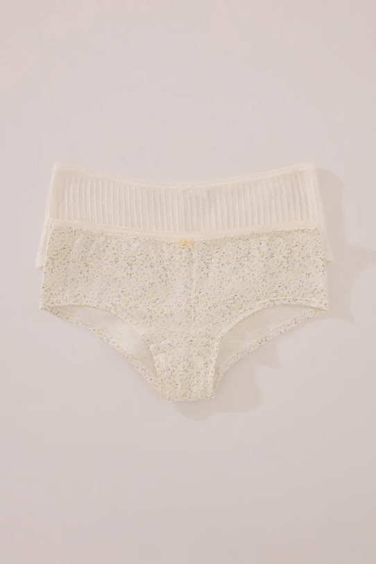 women'secret slip din bumbac 2-pack uni bej 4639807
