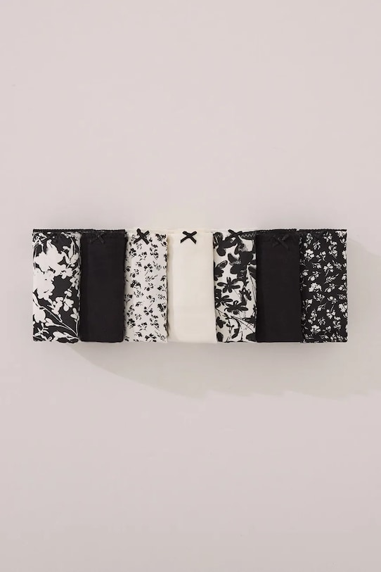Бавовняні стрінги women'secret 7-pack бавовна чорний 4939021