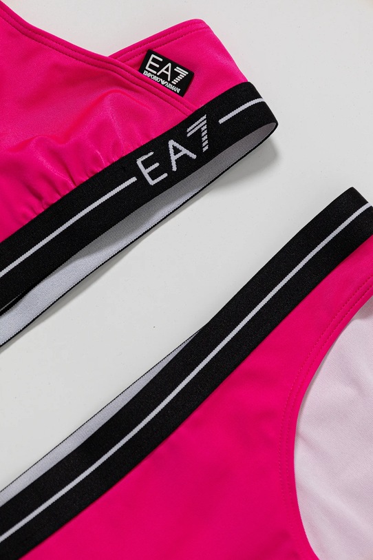 DÍVKA Dvoudílné dětské plavky EA7 Emporio Armani 7G000091.AF12213 růžová