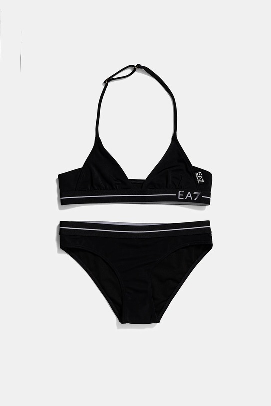 EA7 Emporio Armani dwuczęściowy strój kąpielowy dziecięcy dół czarny 7G000091.AF12213