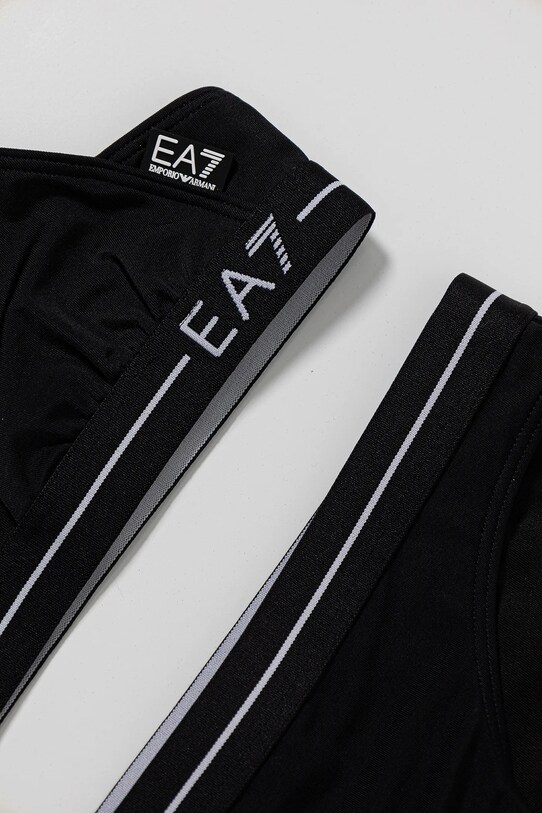 Fete EA7 Emporio Armani costum de baie pentru copii din două piese 7G000091.AF12213 negru