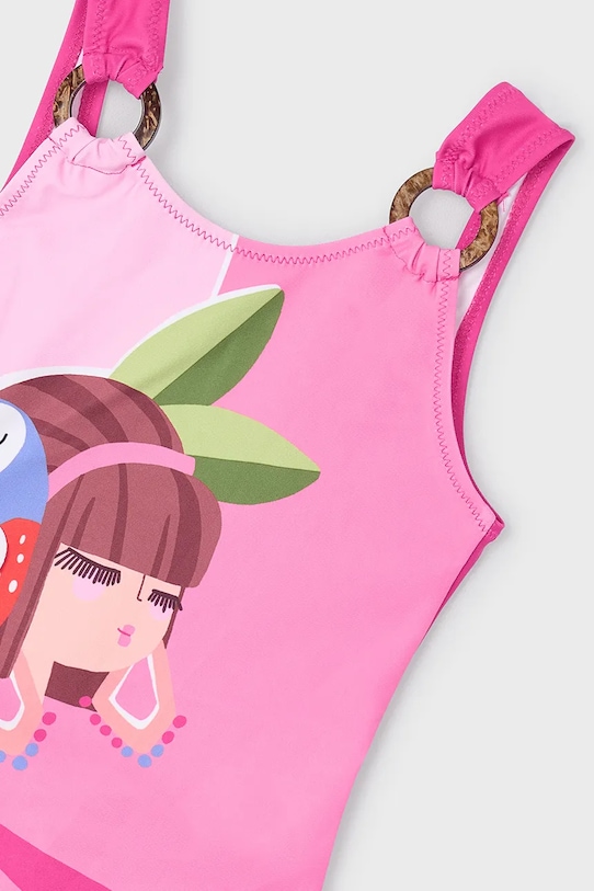 Дівчинка Суцільний дитячий купальник Mayoral 3718.6Q.Mini.PPYA рожевий