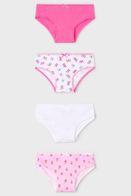 Detské nohavičky Mayoral 4-pak 4-pak ružová 10901.6S.Mini.PPYA