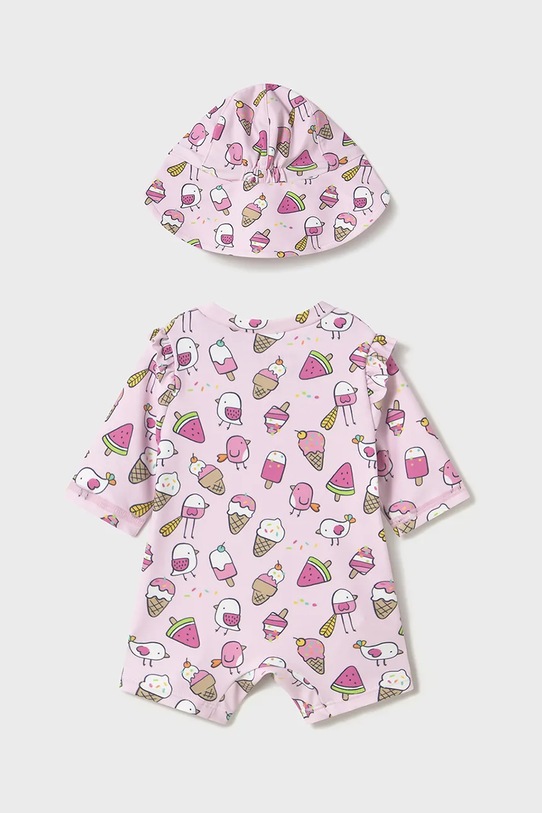 Дитячий купальник Mayoral Newborn 1619.G.1R.Newborn.PPYH рожевий SS25