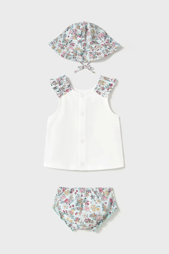 Детский купальный комплект Mayoral Newborn 1668.2M.Newborn.PPYH бирюзовый SS25