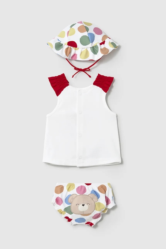 Дитячий купальний комплект Mayoral Newborn 1668.2M.Newborn.PPYH червоний SS25