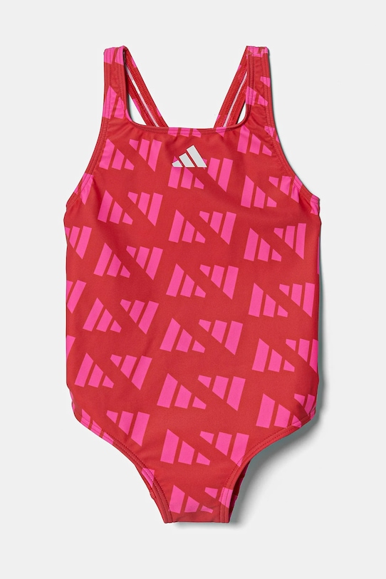 adidas Performance jednoczęściowy strój kąpielowy dziecięcy wzorzyste czerwony JG6050