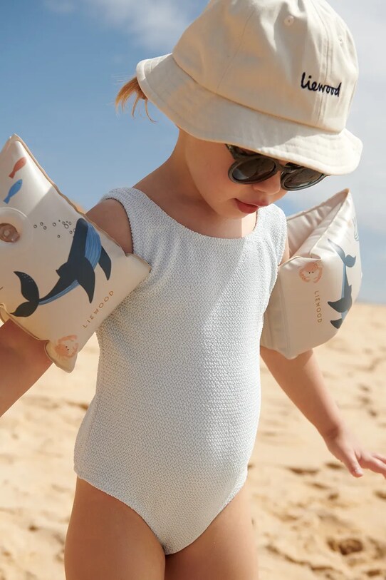 Liewood costum de baie dintr-o bucată pentru copii Bianco Swimsuit moale albastru LW19671