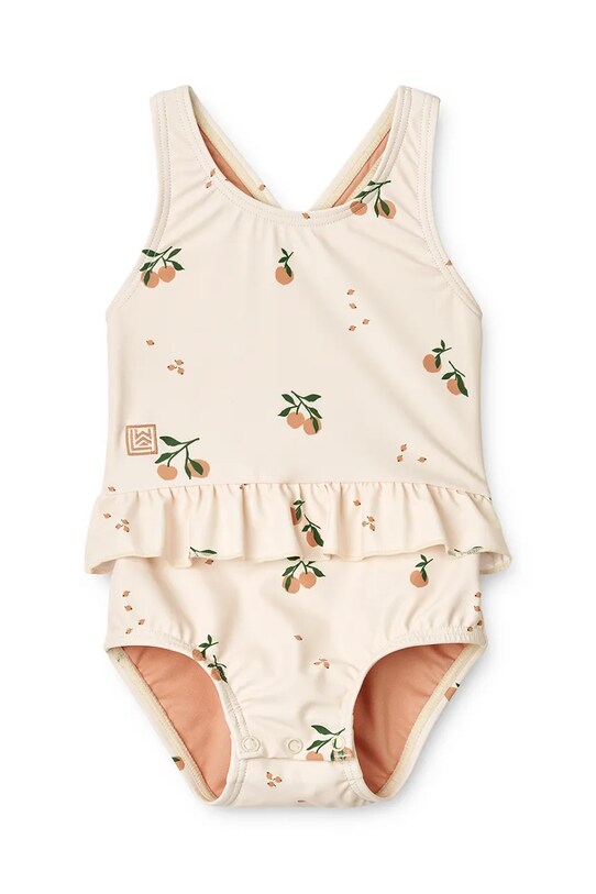 Liewood costum de baie dintr-o bucată pentru bebeluși Amina Baby Printed Swimsuit moale bej LW19981