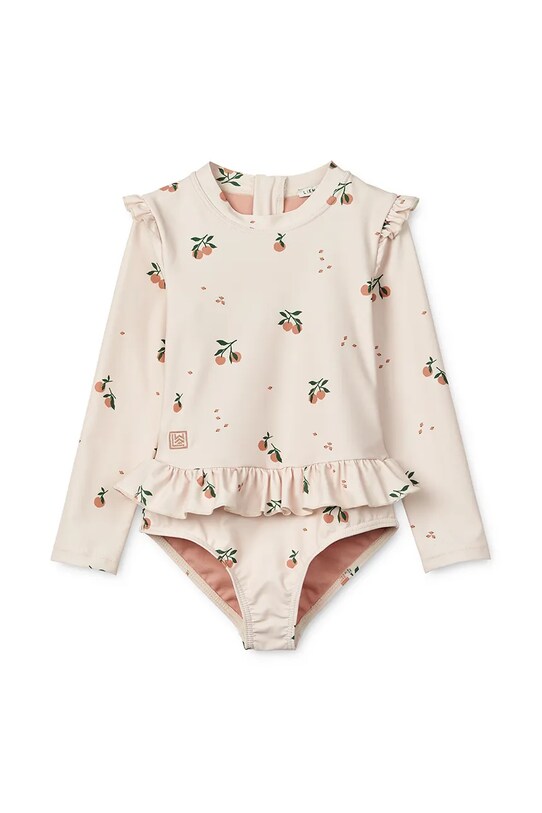 Jednodielne detské plavky Liewood Sille Printed Swimsuit mäkké béžová LW19987
