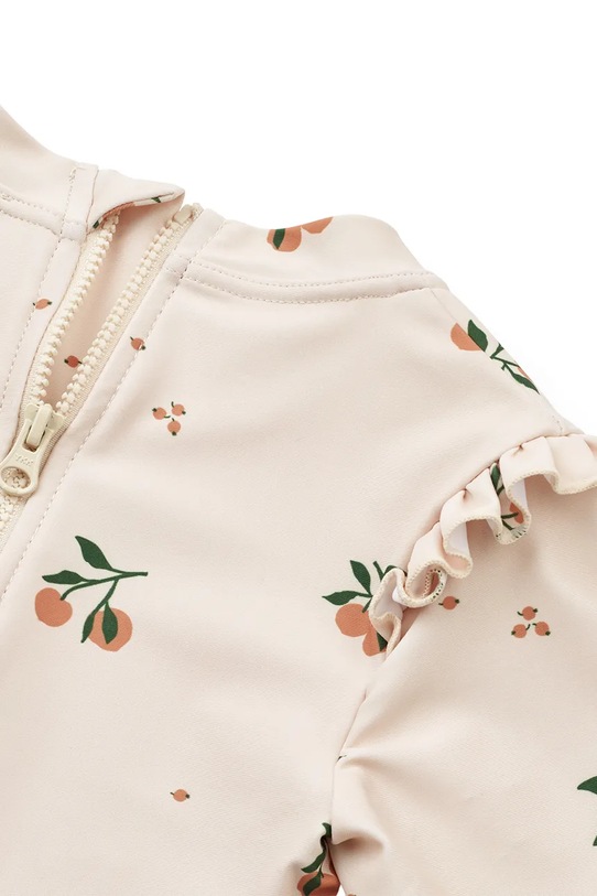 Dziewczynka Liewood jednoczęściowy strój kąpielowy dziecięcy Sille Printed Swimsuit LW19987 beżowy