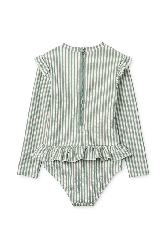 Jednodílné plavky pro miminko Liewood Sille Baby Seersucker Swimsuit LW20191 zelená SS25
