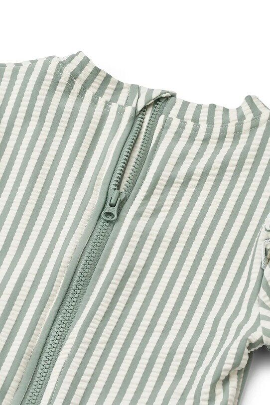 DÍVKA Jednodílné plavky pro miminko Liewood Sille Baby Seersucker Swimsuit LW20191 zelená