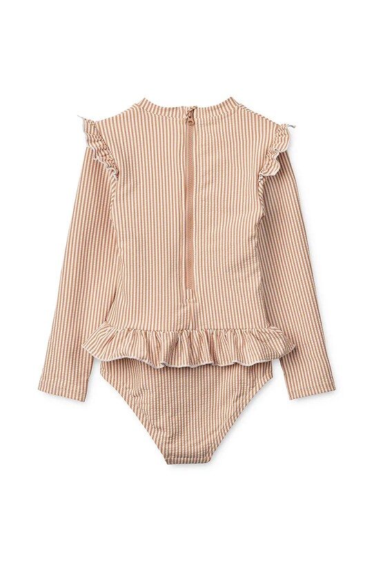 Liewood costum de baie dintr-o bucată pentru bebeluși Sille Baby Seersucker Swimsuit LW20191 portocaliu SS25