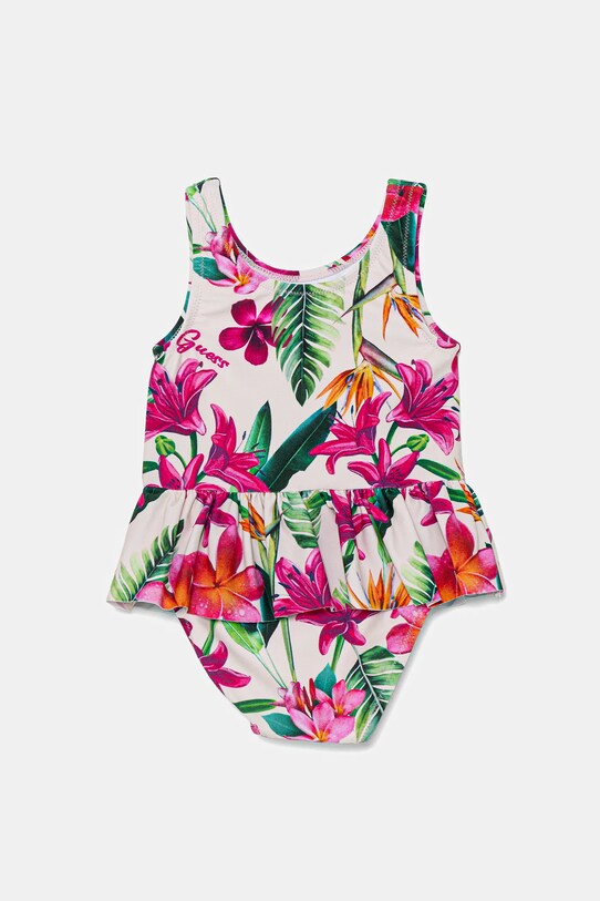 Guess costum de baie dintr-o bucată pentru bebeluși A5GZ00.MC052.PPYA roz SS25