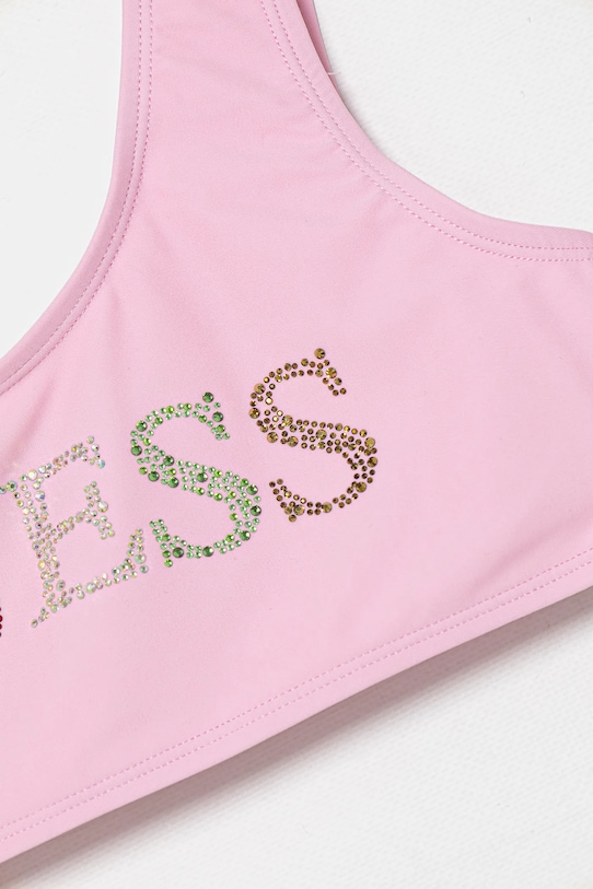 Dziewczynka Guess dwuczęściowy strój kąpielowy dziecięcy 2-pack J5GZ00.KCA60.PPYA różowy