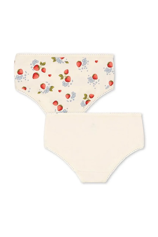 Konges Sløjd figi dziecięce BASIC 2 PACK GIRL UNDERPANTS GOTS 2-pack KS102257 beżowy SS25