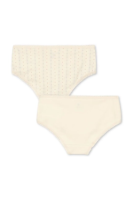 Дитячі труси Konges Sløjd BASIC 2 PACK GIRL UNDERPANTS GOTS 2-pack KS102257 бежевий SS25